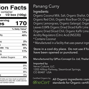 Thai For Two Cooking Kit - Organic Panang Curry