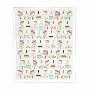 Organic Cotton Tea Towel - Let's Play Pickleball