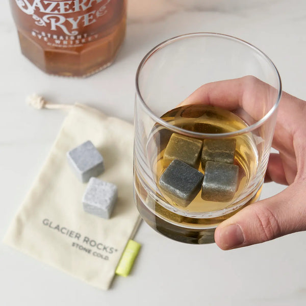 Glacier Rocks Soapstone Whiskey Chilling Cubes Set of 6