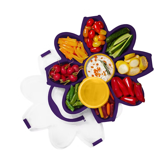 KOLORAE The Game Day Tray (Purple and Yellow)