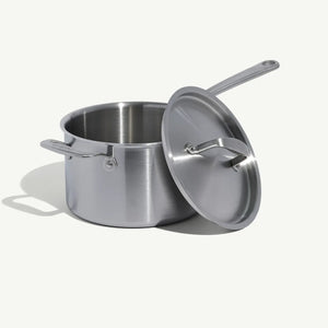 Stainless Saucepan 4qt W/Lid