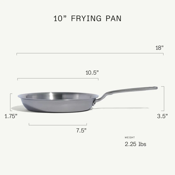Made In Stainless Clad Frying Pan - Choose from 3 Sizes