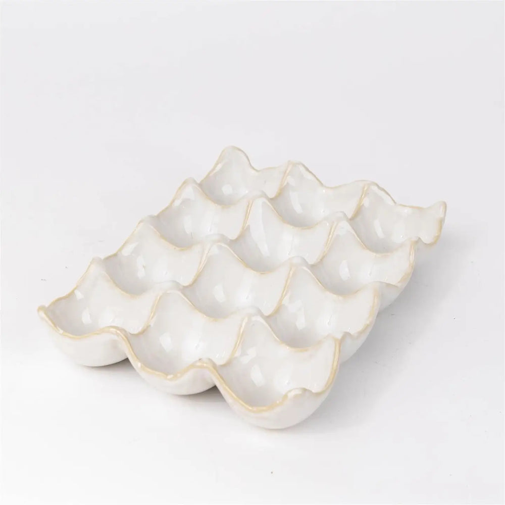 Ceramic Egg Carton Holder