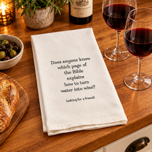 Water Into Wine Tea Towel