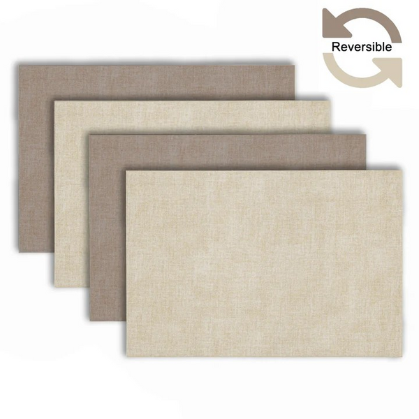 Amalfi Faux Leather Reversible Placemats - Set of 4