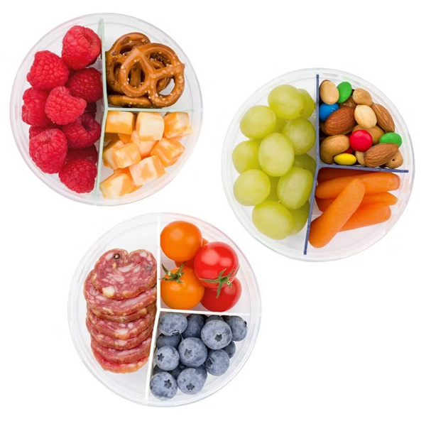 SnapLock 3 Portion Snack Stack