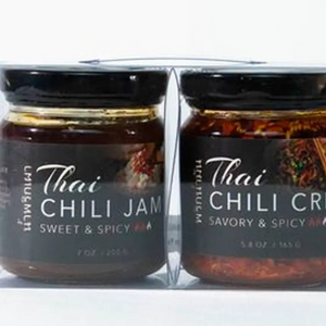 Thai Chili Jam and Chili Crisp Set