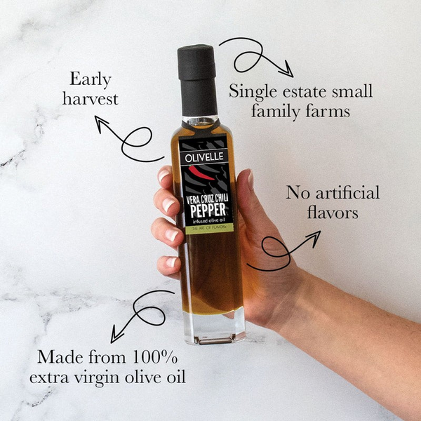 Vera Cruz Chili Infused Olive Oil by Olivelle