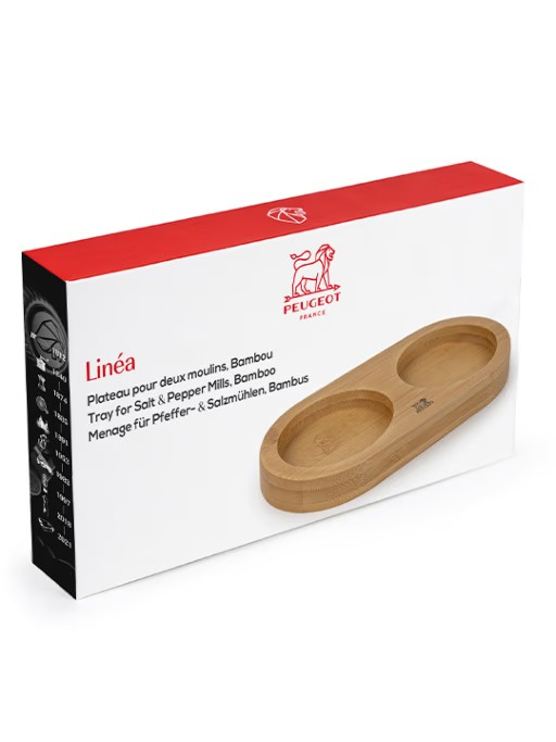 Peugeot Bamboo tray for two mills - Natural