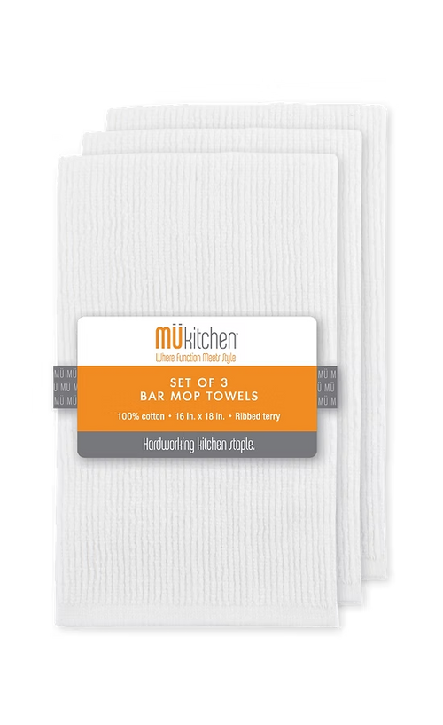 Bar Mop Towels - Set of 3 - Choose from 2 Colors