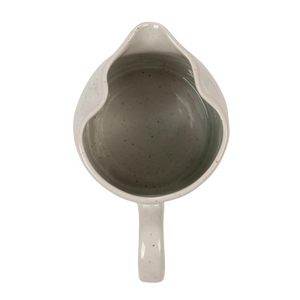 Cottage Floral Hand-Painted Stoneware Creamer — 10 oz
