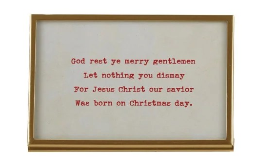 Holiday Verse Gilded Frame - 4 Styles to Choose From