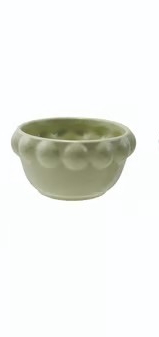 Stoneware Bowl With Ball Rim