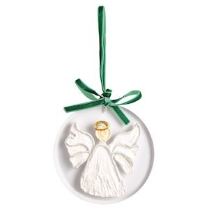 White Christmas Painted Acrylic Ornaments - 4 Styles to Choose From