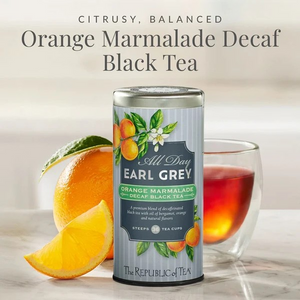 The Republic of Tea All Day Earl Grey Decaf Orange Marmalade Tea