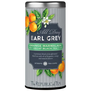 The Republic of Tea All Day Earl Grey Decaf Orange Marmalade Tea