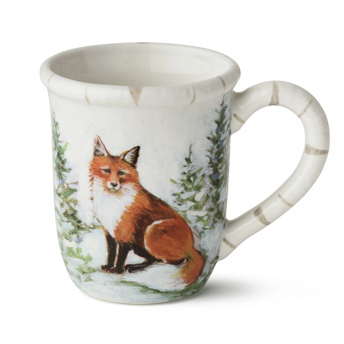 Winter Cabin Mug - Choose Your Favorite Woodland Creature