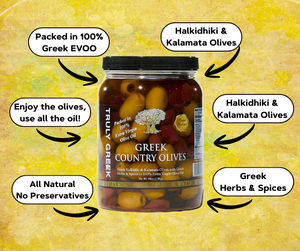TRULY GREEK Country Olive Mix (34oz)