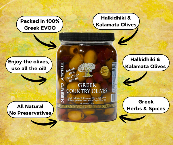 TRULY GREEK Country Olive Mix (34oz)