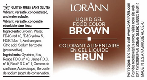 Liquid Gel Food Color Brown