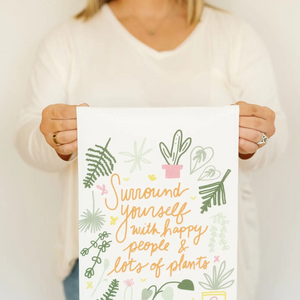Happy People & Lots of Plants - Flour Sack Towel