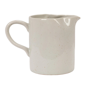 Cottage Floral Hand-Painted Stoneware Creamer — 10 oz