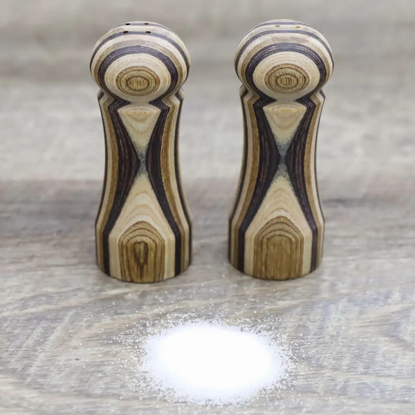 Natural Pakka Salt & Pepper Shaker Set