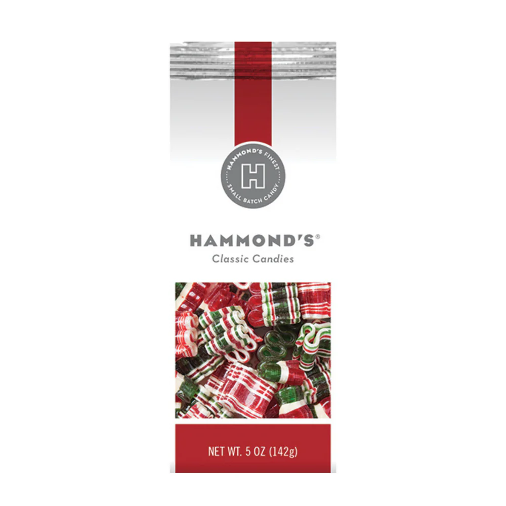 Hammond's Christmas Mini Ribbon Candy Gift Bag 5 oz