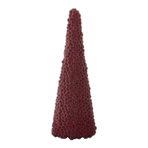 Frosted Cranberry Berry Cone Tree - Comes in 3 Sizes
