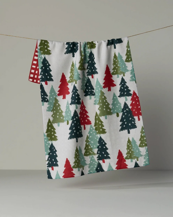 Geometry "Luxe" Kitchen Towel (2 Sided) - Holiday Line - Several to Choose From
