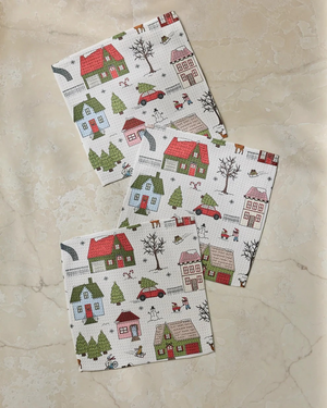 Geometry Dishcloth Set - Holiday Lines - Several Patterns to Choose From