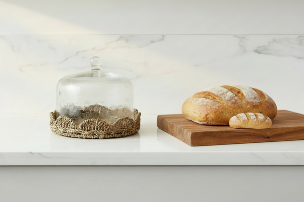 Woven Base Glass Cloche