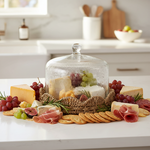 Woven Base Glass Cloche