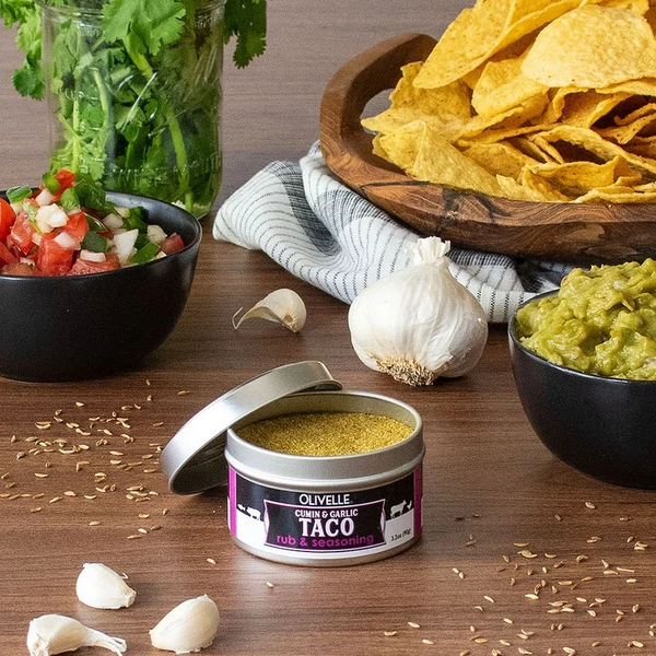 Cumin & Garlic Taco Rub & Seasoning by Olivelle