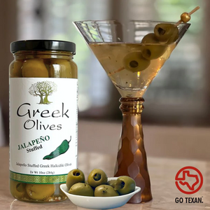 TRULY GREEK Stuffed Olives - Choose Jalapeno or Garlic