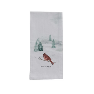 Cardinal All Is Calm Tea Towel