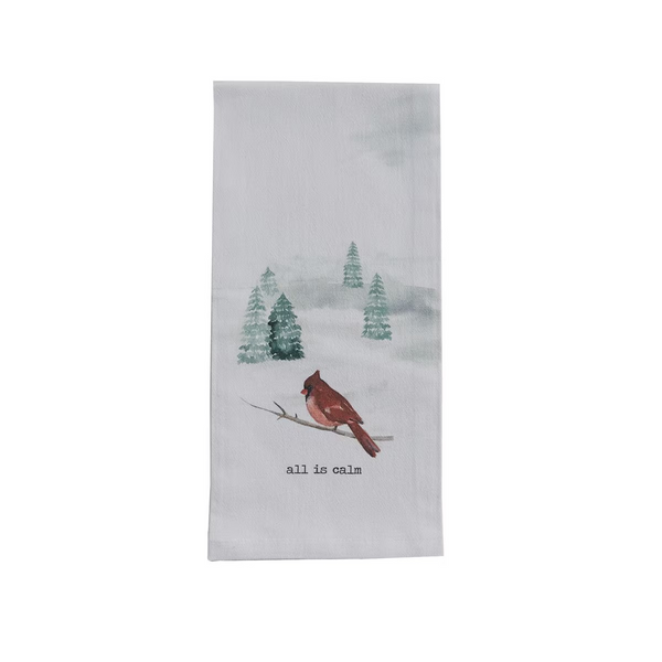 Cardinal All Is Calm Tea Towel
