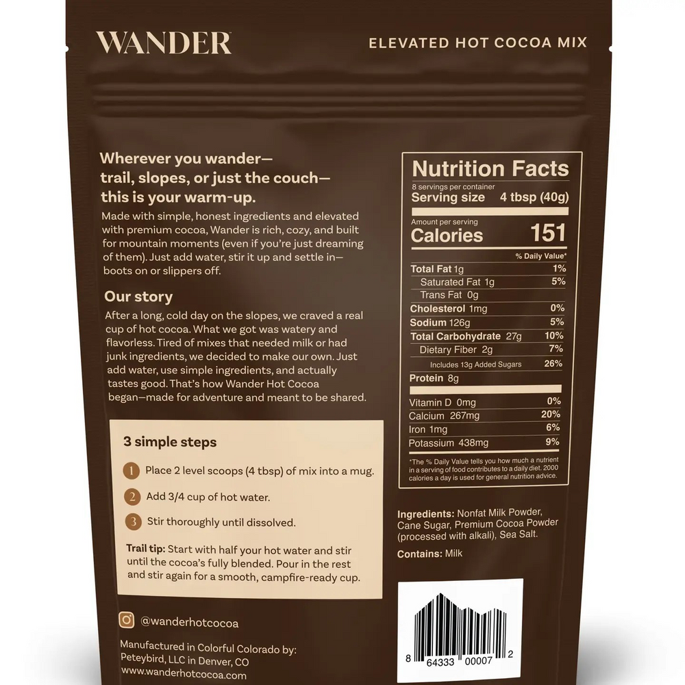 Wander Hot Cocoa Mix - Large Pouch