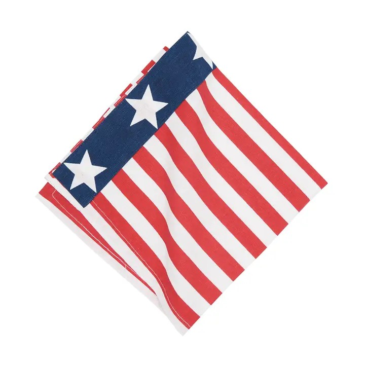 Patriotic Stars & Stripes Table Linens - Placemats & Napkins