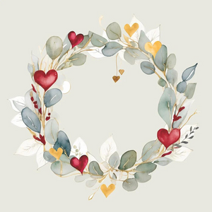 Eucalyptus Wreath, green • Beverage Napkin 20ct