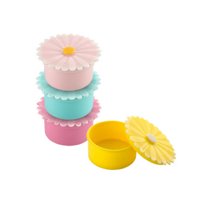 Silicone Flower Containers (Set of 4) - Choose from Sunflowers or Daisies