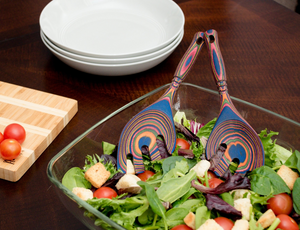Pakka 9" Salad Leaf - Choose from rainbow, Natural or Peacock
