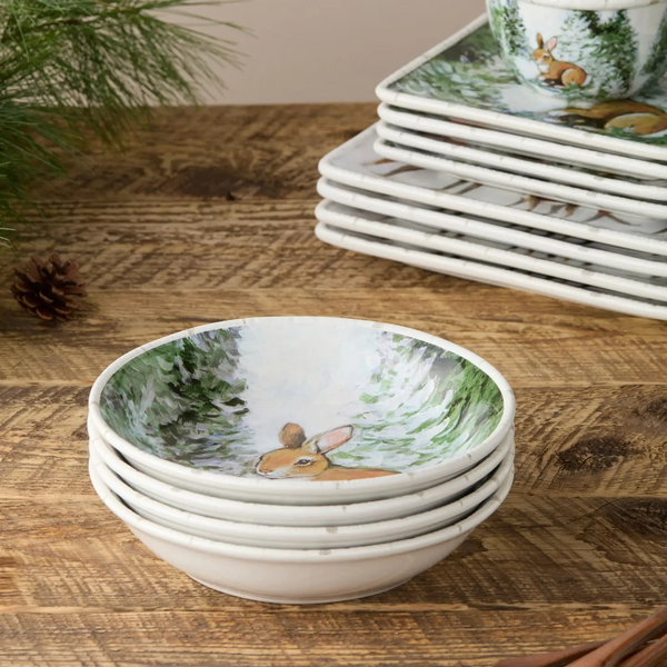 Winter Cabin Soup Bowl - Choose Your Favorite Woodland Creature