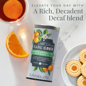 The Republic of Tea All Day Earl Grey Decaf Orange Marmalade Tea
