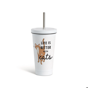 Life is Better with Pets Tumbler - Choose Cat or Dog