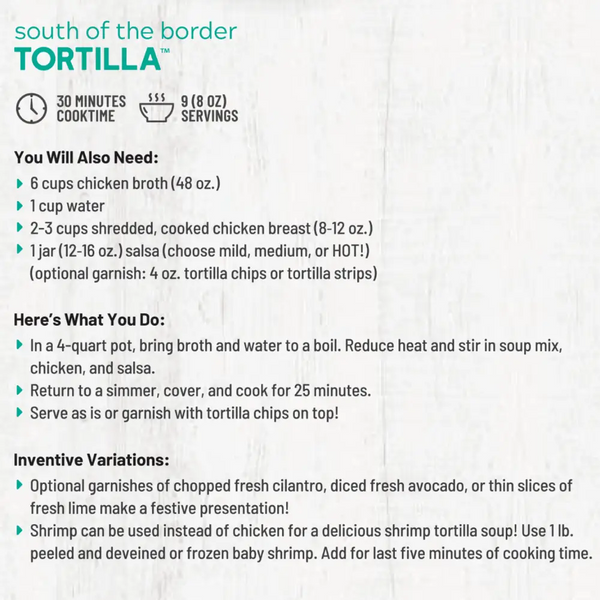 South of the Border Tortilla Soup