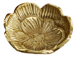 Blossom Pattern Cast Aluminum Trinket Dish _ Choose from Small or Large