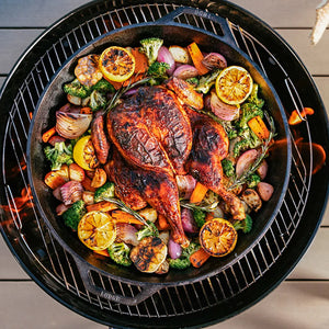 17" Cast Iron Dual Handle Pan