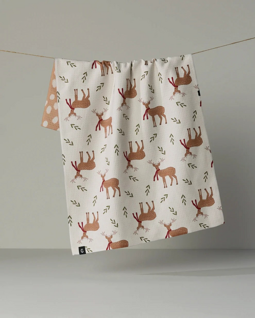 Geometry "Luxe" Kitchen Towel (2 Sided) - Holiday Line - Several to Choose From