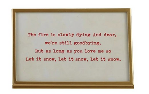 Holiday Verse Gilded Frame - 4 Styles to Choose From